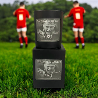 Welsh Boys Dream Try Candle