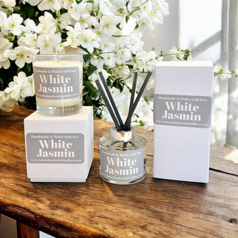 White jasmin one wick candle