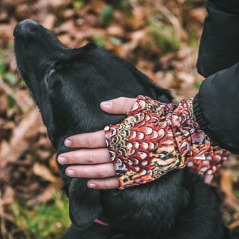 Pheasant Thermal Wrist Warmers Amber