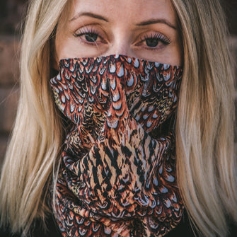 Cock Pheasant (Chocolate Brown) Lycra Neck Tube